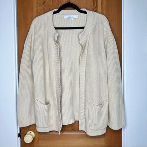 callahan knitwear flare sleeve open cardigan